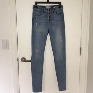 Guess 1981 Button Waist Skinny Jeans